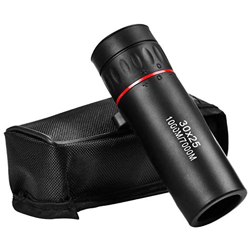 Meka-supplies - 30x25 Optical Monocular Low Night Vision Waterproof Mini Portable Focus Telescope Zoomable 7X Scope For Travel Hunting