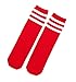 Ewandastore 1 Pair Cotton Over Knee Long Soccer Socks,Breathable Team School Socks for 4-10 Years Old Kids Girls Boys Toddlers