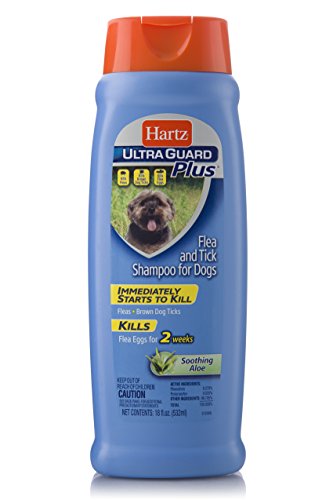HARTZ UltraGuard Plus Flea & Tick Shampoo for Dogs with Soothing Aloe, 18fl oz HARTZ UltraGuard Plus Flea & Tick Shampoo for Dogs with Soothing Aloe, 18fl oz