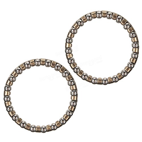 Bike Headset Bearing Bicycle Headset Bearings - 2x Bicycle Bike 1 1/8" Headset Caged Ball Bearing Race Cycling Headset Bearing ( Headset Bearing Set) - Thumbnail 6