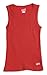 Soffe Big Girls' Ribbed Tank,Red,L (12/14)