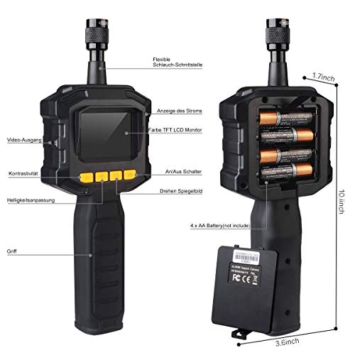 Dericam Borescope Inspection Camera - Endoscope Camera with 8mm Camera - IP67 Waterproof for Use in Home Pipe, Car, Air Vent, Wall Inspection - Thumbnail 3