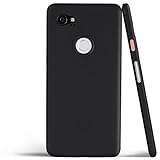 totallee Pixel 2 XL Case, Thinnest Cover Premium Ultra Thin Light Slim Minimal Anti-Scratch Protective - for Google Pixel 2XL (Midnight Black)