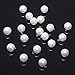 Pearl Buttons 20pcs Full Round Pearl Bridal Buttons(Pearl White) (12mm)