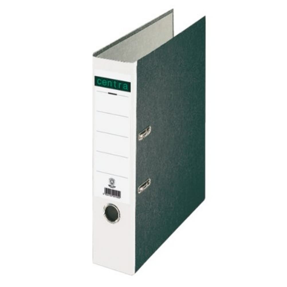 Centra 220121 Standard Folder with Coloured Spine with Slots A4 Wide White