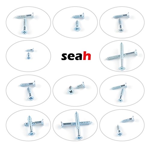 Seah Hardware 580 pcs Home Fastener Assortment Kit, Bolt, Screw Nut & Washer Assortment