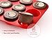 Skarles Superior Quality 12-Cup Silicone Mold - Non-Stick Muffin Pan Crafted of Thick, Solid Silicone. BPA-Free, Food-Grade Cupcake Pan | Dishwasher-Safe & Heat-resistant. Effortless Release (1)