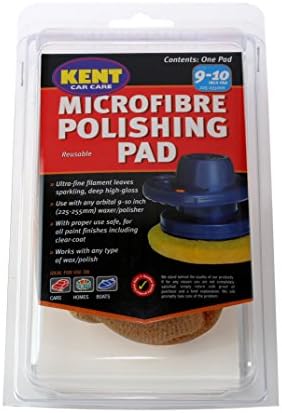 Kent Car Care Kent Q8049 Microfibre Polishing Pad For 9-10-Inch Orbital Waxer/Polisher