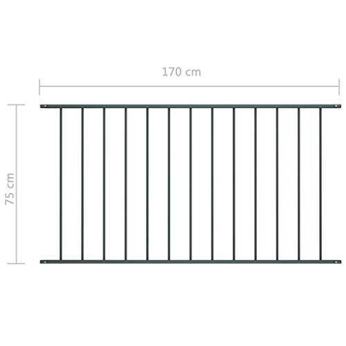 HLLNME Lattenzaun Dekozaun Zierzaun, Rasenkante, Teichzaun, Beeteinfassung Palisade, Beetumrandung Garten Rasen… – Bild 5