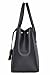 Kenneth Cole Reaction KN1933 Dowling Women's Triple entry, Top Handle Satchel Handbag (BLACK)
