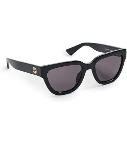 Gucci Women's GG1534S Sunglasses, Black-Black-Grey, One Size at