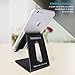 Tomersun Metal Cell Phone Stand, Tablet Stand, Phone Holder, Cradle, Dock, Compatible for All Smartphones(Black)