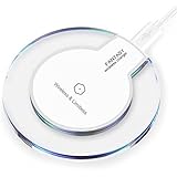 EKA ENTERPRISES TM Fantasy Ultra-Slim QI Wireless Charger Pad for Samsung Galaxy S7/S7 Edge/S6/S6 Edge, LG Optimus Vu2, HTC X9/X8 and All Qi-Enabled Devices- WHITE