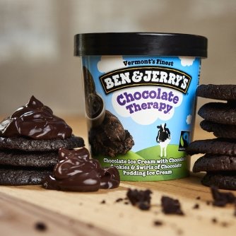Ben & Jerry's - Vermont's Finest Ice Cream, Non-GMO - Fairtrade - Cage-Free Eggs - Caring Dairy - Responsibly Sourced Packaging, Chocolate Therapy, Pint (8 Count) - Thumbnail 5