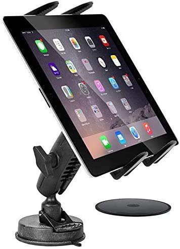 iBolt Tabdock BizMount -Holder/Mount with suction cup base- for your windshield, Dashboard, or desk - compatible with all 7"-18.4" Tablets: iPad, Samsung Galaxy Tab, Google Nexus