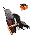 JAPARA Kids Car Seat Travel Belt Luggage Strap to Convert CarSeat and Carry-on Luggage Suitcase into an Airport Car Seat Stroller & Carrier(Orange)