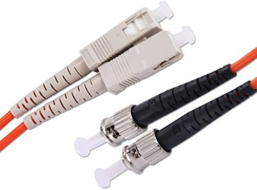 Fiber Optic Cable,CIpotZIZ SC to ST Multimode MM Duplex OM1 62.5/125,3M/9FT