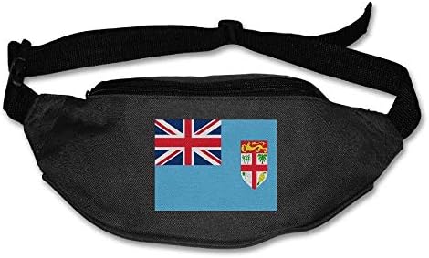 shengpeng25 Flag of The Fiji Islands Unisex Waist Packs Adjustable Outdoor Running Sport Hiking Fanny Packs Wallet