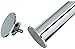 Organized Living freedomRail Clothes Rod Stops, Set of 2 - Chrome
