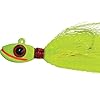 Blue-Water-Candy-Rock-Fish-Candy-24-oz-6-oz-Mojo-Lures-Loaded-with-9-Inch-Swimbait-Shad-Bodies-Tandem-Parachute-Rigged-Ready-Chartreuse