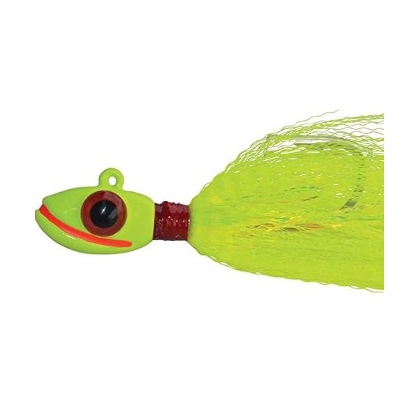 Blue-Water-Candy-Rock-Fish-Candy-24-oz-6-oz-Mojo-Lures-Loaded-with-9-Inch-Swimbait-Shad-Bodies-Tandem-Parachute-Rigged-Ready-Chartreuse