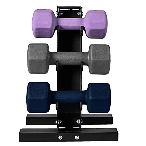 Fitness Republic Solid Steel Dumbbell Rack Holder, AFrame Dumbbell