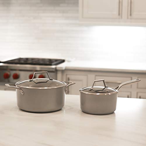 TECHEF CeraTerra Collection Ceramic Nonstick Cookware Set (PTFE and PFOA Free Ceramic Exterior
