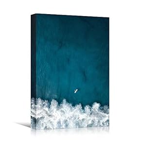 signwin Canvas Wall Art Coastal Aerial View Beach...