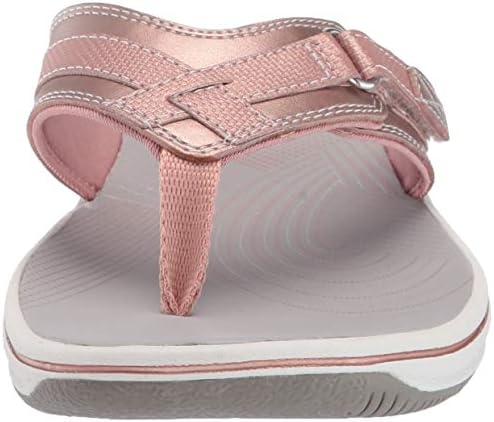 clarks pink flip flops