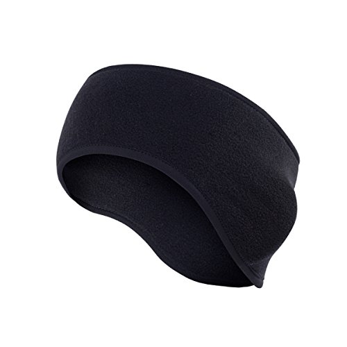 Amandir Fleece Ear Warmers Headband/Ear Muffs Men & Women Warm Cozy Ski Headband with Thermal Stretch Great for Winter Running Yoga Skiing and Other Outdoor Sports