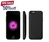 LIAM iPhone 7 Battery Case, Phone Charger Case, Extended Rechargeable Portable Power Bank, 5200mAh battery for iPhone 7 (4.7''), Black