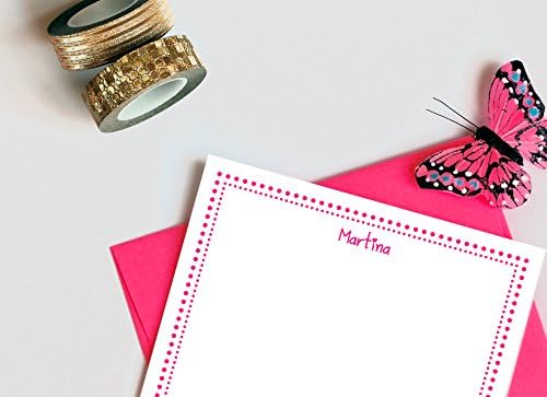 Personalized Note Cards for Girls/Cute Camp Stationery for Kids/Thank You Notecards with Envelopes