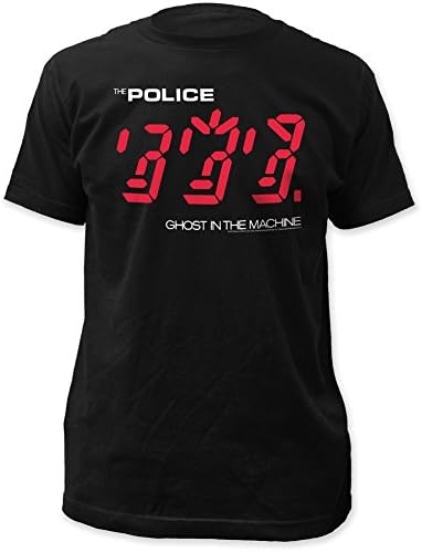 Police Ghost in The Machine Fitted Jersey tee Black