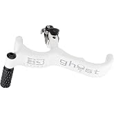 B3 Archery Ghost 3 Finger Handle Back-Tension Release with Textured Coated White Grip &amp; Integrated Thumb Peg for Bowhunting &amp; Competition