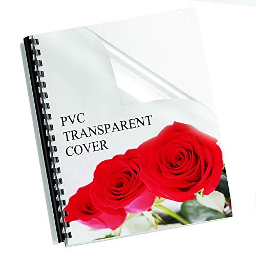 Clear Binding Covers Presentation Covers - MARIGOLD 100 Pack, 7 mil Letter Size Plastic Covers for Paper, Clear Book Covers, Report Covers, Compatible with GBC, Fellowes and Trubind Binding Machines - Thumbnail 3