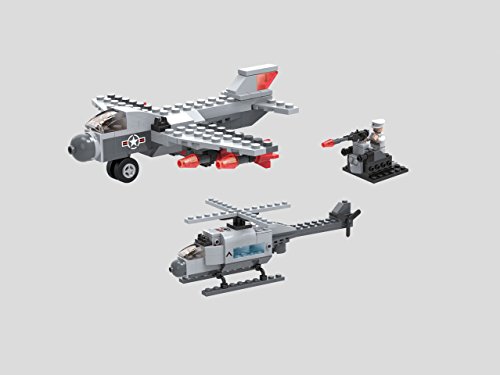 Navy Submarine with Helicopter 3 in 1 Building Blocks 222pc set Includes Action Figure – Great Gift for Children