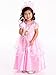 Little Adventures Royal Pink Princess Dress Up Costume for Girls (Medium Age 3-5) - Machine Washable Child Pretend Play and Party Dress with No Glitter