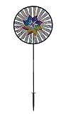 In the Breeze Silver Sparkle Whirl Garden Spinner