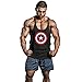 InleaderStyle Sports Men Tank Top Stringer Bodybuilding Training Vest Black XL
