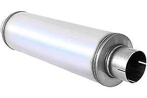 Colt Exhaust Stainless Steel Performance Muffler 5 inches ID inlet / 5 inches outlet 24 inches body 30 inches Long