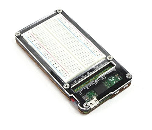 Zebra Zero Plus for Raspberry Pi Zero & Zero Wireless- Black Ice Plus Breadboard