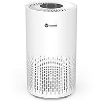 Vremi Air Purifier with True HEPA Filter - for Medium to Large Rooms up to 300 Sq Ft - 3 Stage Filtration Odor Eliminator for Allergies Pollen Smoke Dust or Pets Dander - Quiet with Night Light