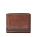 Fossil Men's Quinn Leather Bifold with Coin Pocket Wallet, Brown, (Model: ML3653200)