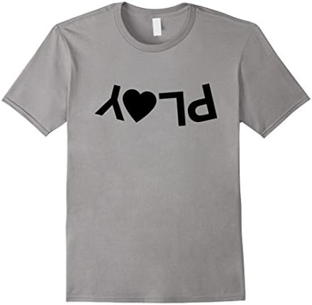 Men's PLAY Heart Tee Shirt Large Slate