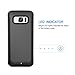 Galaxy S7 Edge Battery Case 5000mAh ,HETP Portable Charging Case for Samsung Galaxy S7 Edge Rechargeable Extended Battery Pack for S7 Edge Protective Backup Power Bank - Black