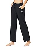 Baleaf Women's Activewear Drawcord Yoga Lounge Pants with Pockets