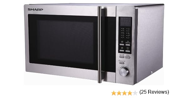 Sharp R-92STW Microondas Combi 28L, 3 en 1, 900W, Convección 2500W ...