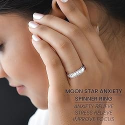 Shop LC 925 Sterling Silver Fidget Ring Men Spinner