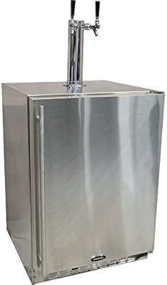 Amazon Com Haier Hbf05ebss 2 Dual Faucet Kegerator W Stainle
