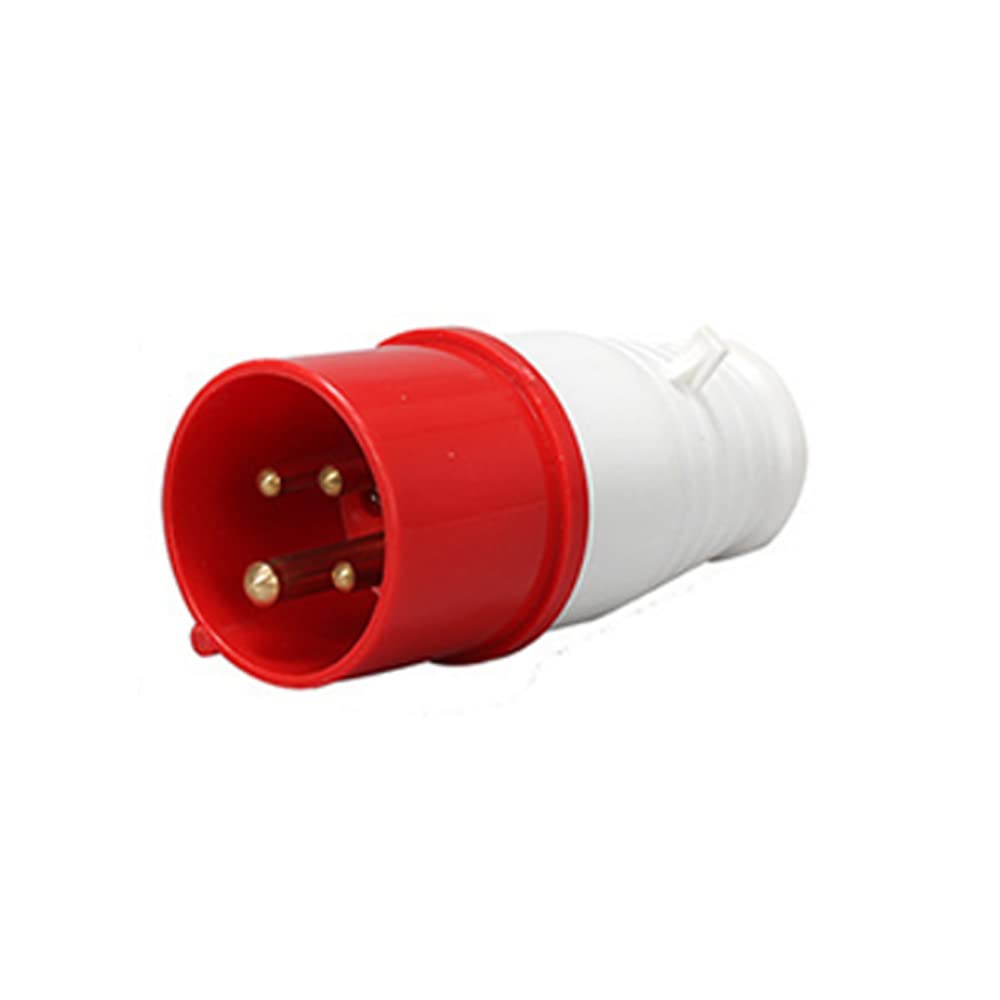 ExcInter 4PIN 16A Industrial plug Industrial Plug Sockets 2P+E Weatherproof IP44 Camping Caravan Industrial